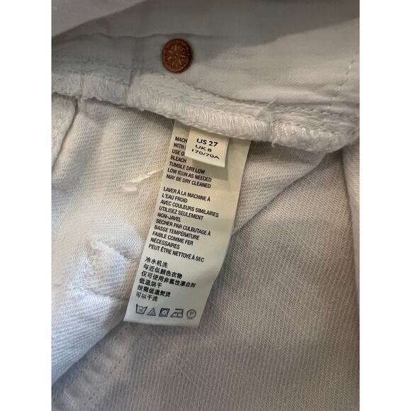 We The Free by Free People White Cut-Off Denim Shorts – Size‎ 27 - Picture 8 of 9